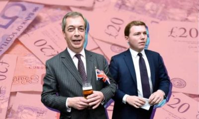 Nigel Farage and George Cottrell of Reform UK