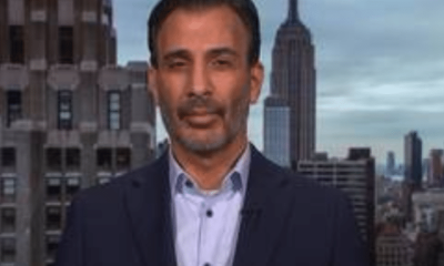 Craig Mokhiber on screen waiting to be interviewed