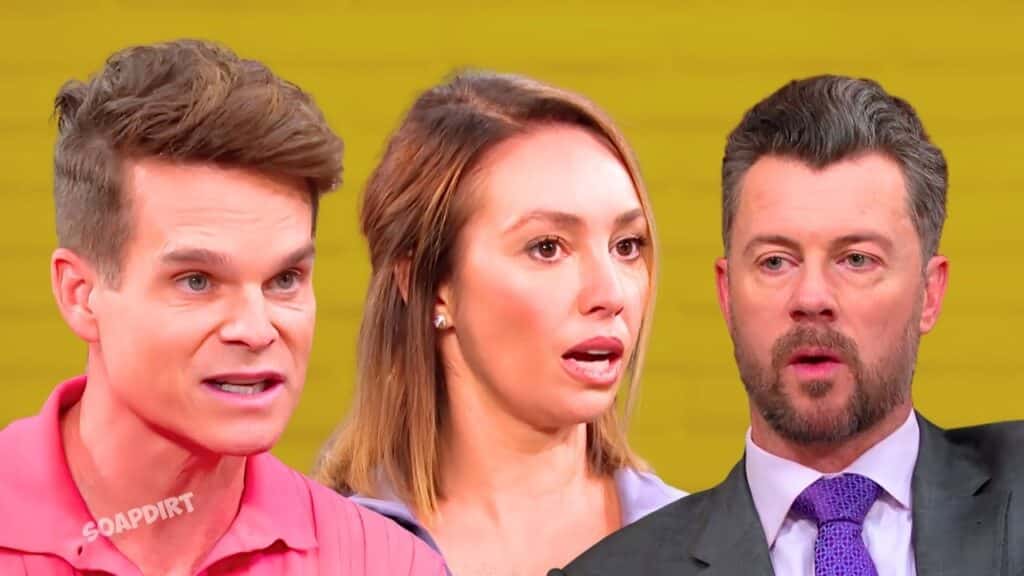 Days of Our Live: Leo Stark (Greg Rikaart) - Gwen Rizczech (Emily O'Brien) - EJ DiMera (Dan Feuerriegel)