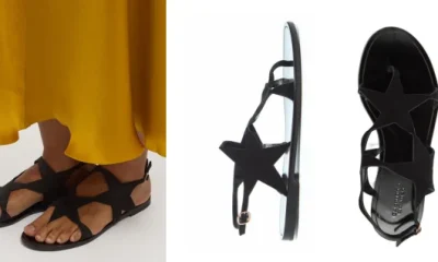 Gabriela Hearst Star Sandal in Black Suede Luxury Italian Craftsmanship