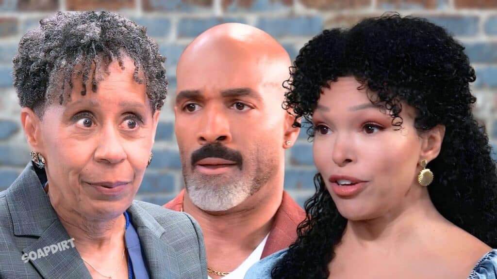 General Hospital: Portia Robinson (Brook Kerr) - Curtis Ashford (Donnell Turner) - Aunt Stella Henry (Vernee Watson)