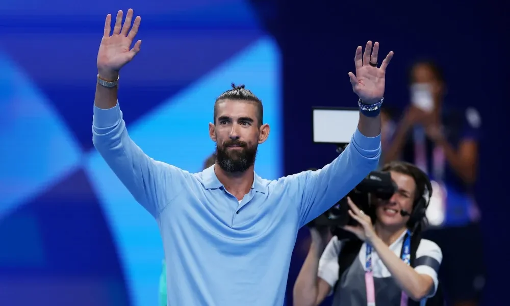 GettyImages-2164083741 Michael Phelps Admits A Very Small Percent of Olympians Can Make a Living Off Their Sport
