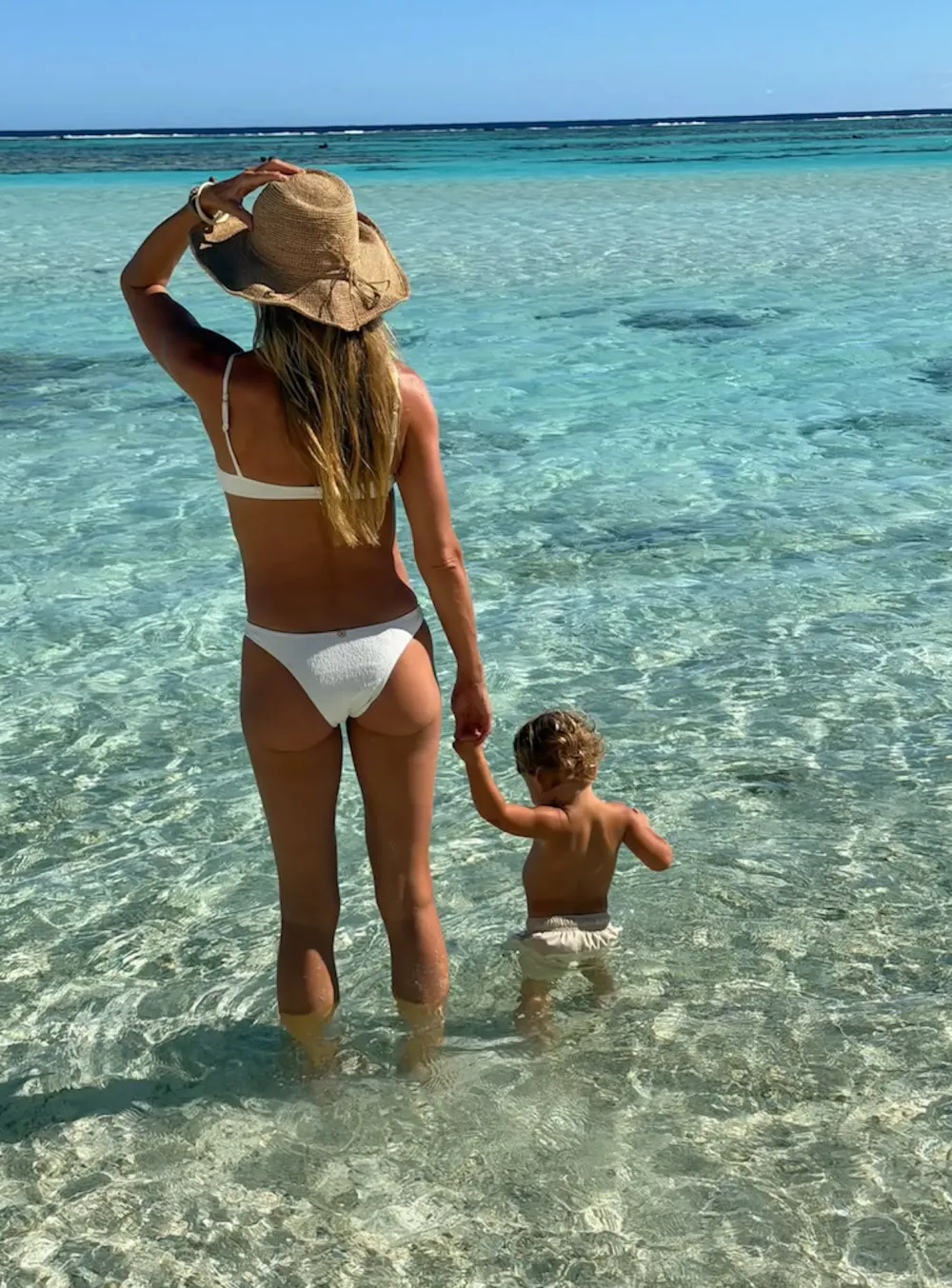 Gisele Bundchen Rocks All-White Bikini In New Beach Pic With Young Son With Husband Joaquim Valente