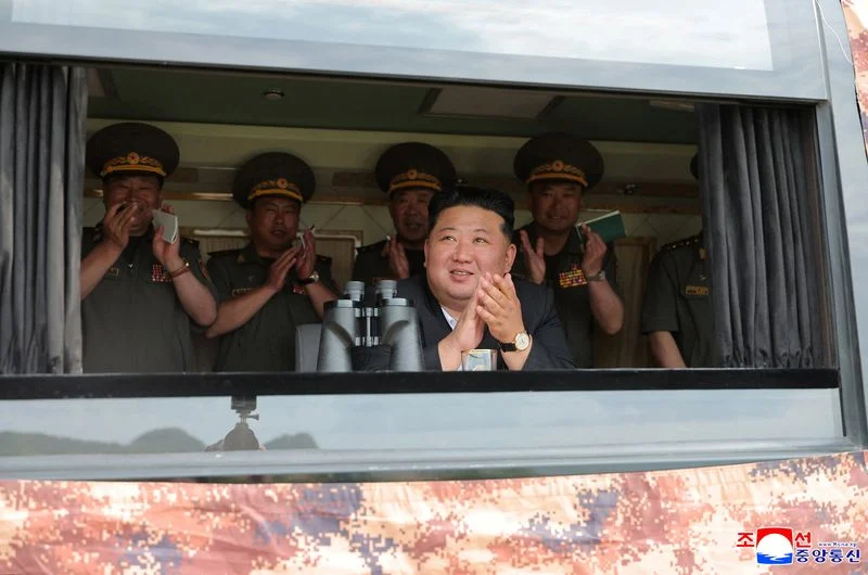 North Korea’s Kim observed naval destroyer cruise missile launch, weapons tests, state media says
