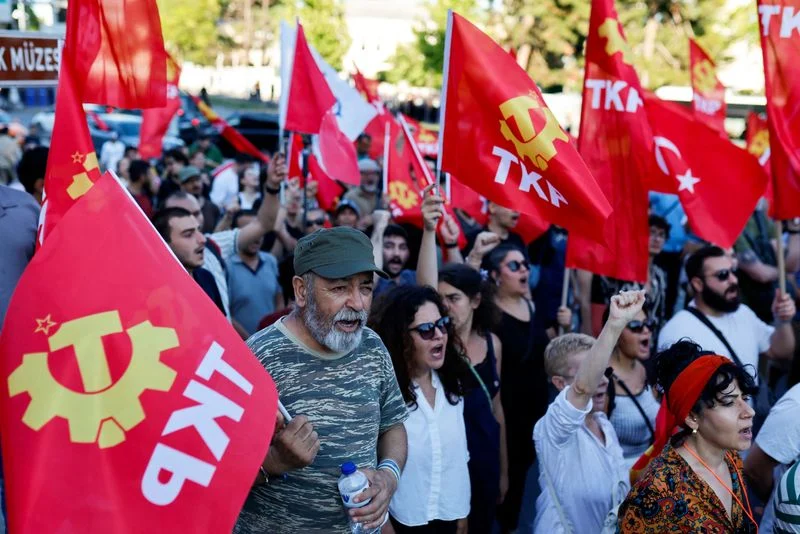 More than 100 detained as leftist groups hold anti-NATO protests in Turkey