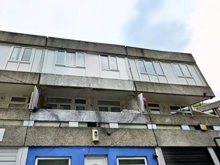 Buildings on the Lesnes estate