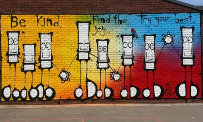 'My Dog Sighs' paints new school values at the Flying Bull Academy.