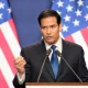 US Secretary of State Marco Rubio speaks during a joint news conference with Hungary's Prime Minister Viktor Orban in Budapest, Hungary, Monday 16 February 2026