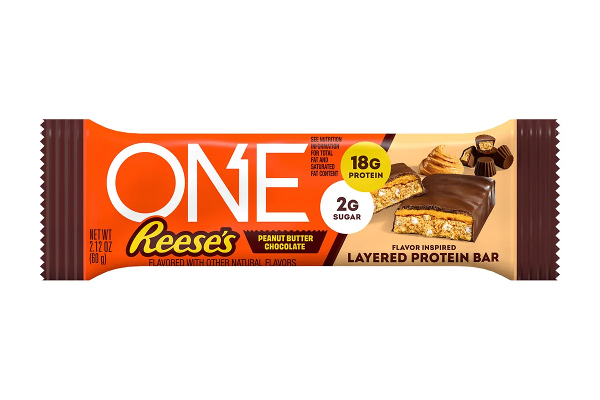 One Brands debuts Reese’s layered protein bars