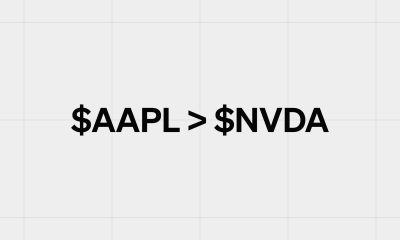 Apple overtook Nvidia as largest public company this morning
