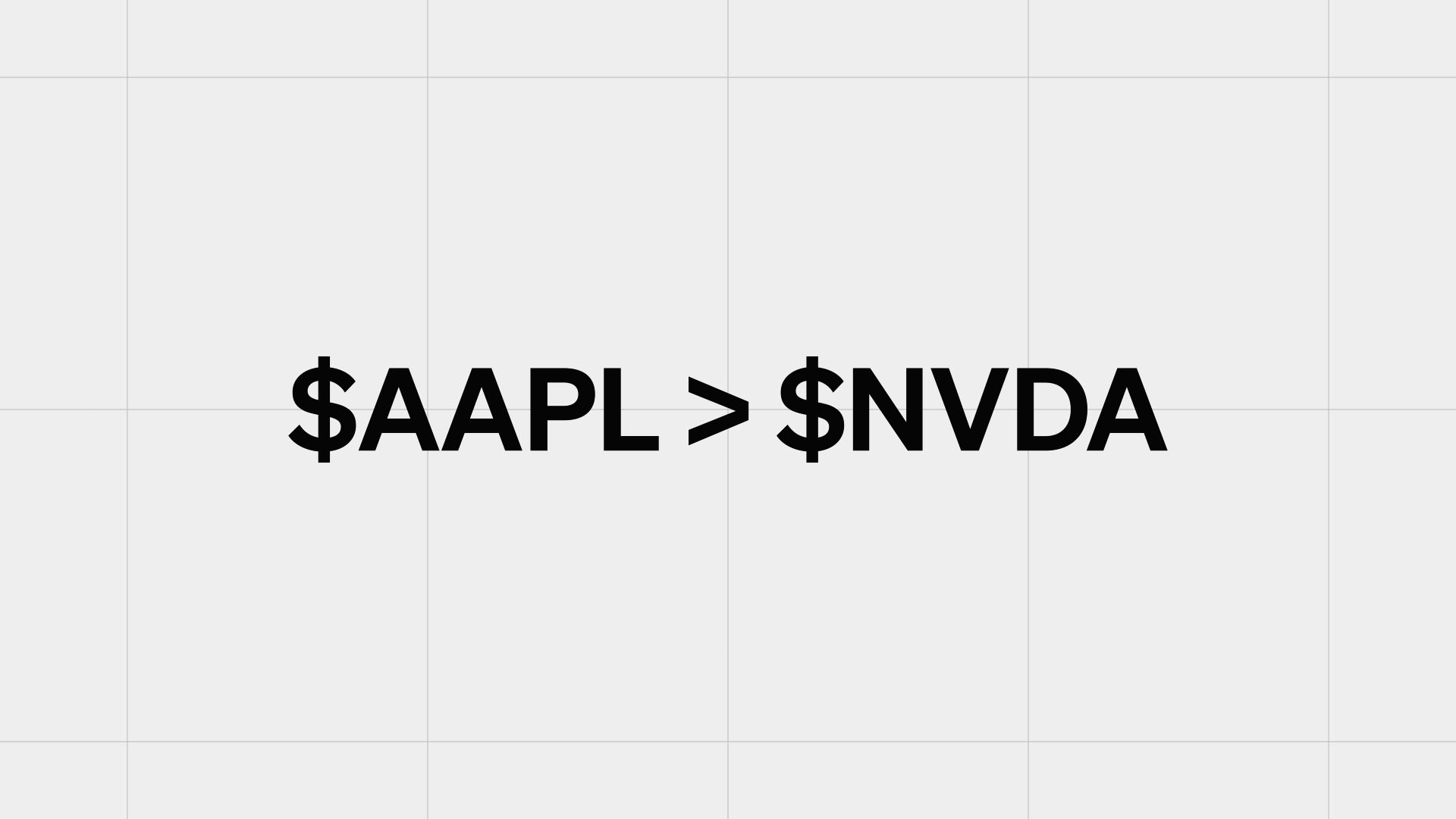 Apple overtook Nvidia as largest public company this morning