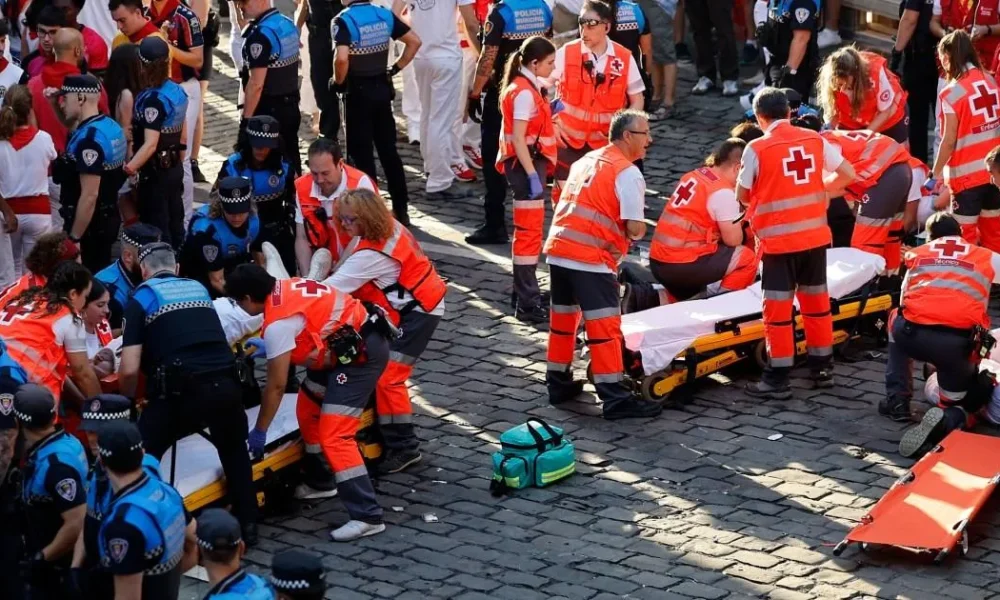 British pensioner, 86, gored at wild Spanish festival which sees bulls charge through Pamplona streets | News World