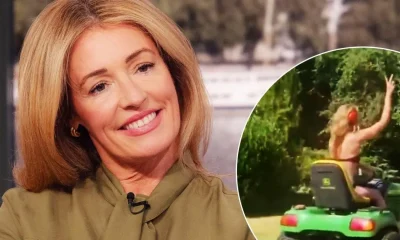 Cat Deeley strips down to bikini to mow lawn in the heatwave