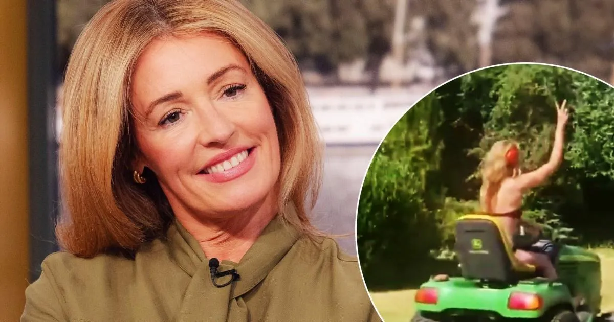Cat Deeley strips down to bikini to mow lawn in the heatwave