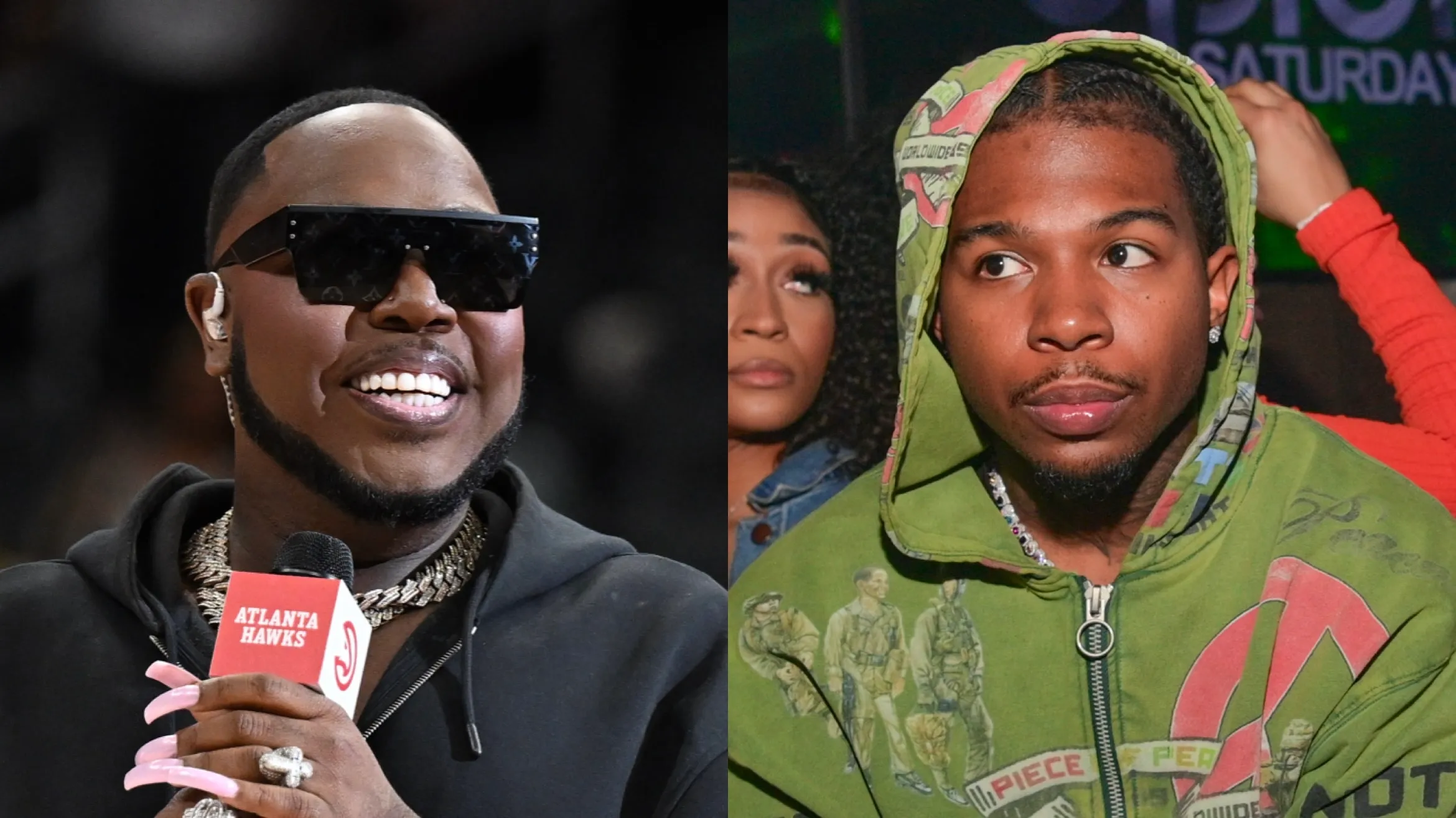 Uh-Oh! Saucy Santana & Deshae Frost Have Internet Users Crackin' UP After Running From Apparent Alligator During Livestream (WATCH)