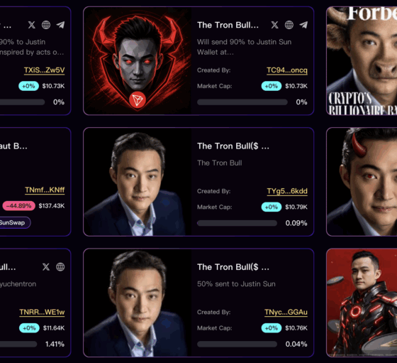 Justin Sun's NFT marketplace managed just four sales last month