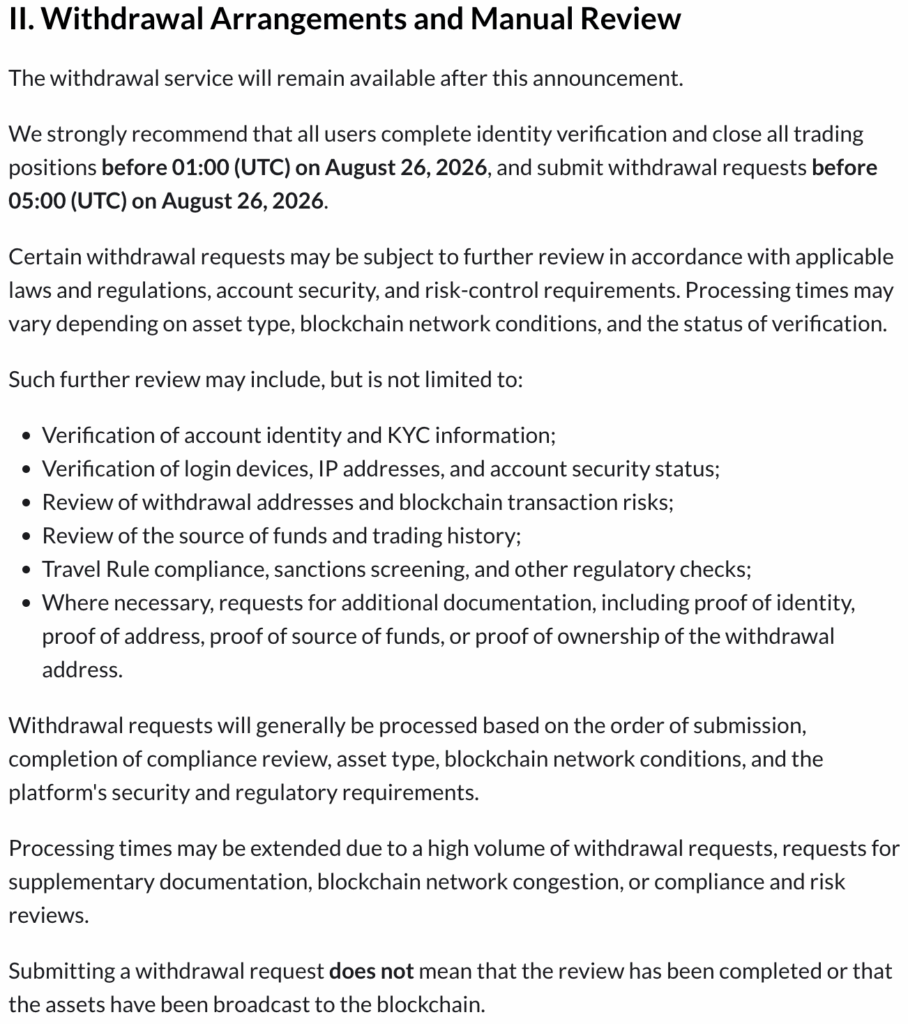 BitMart processed just 63 withdrawals after closure announcement