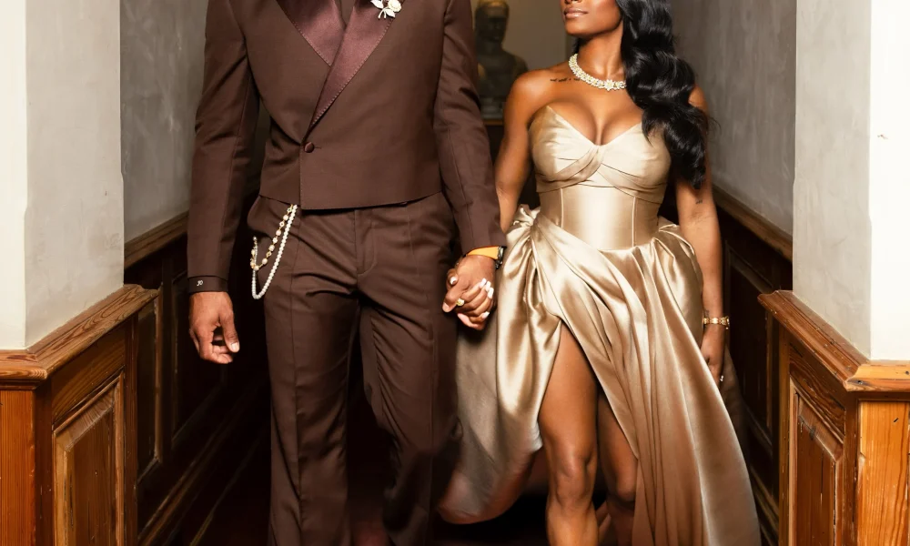 Simone Biles Stuns In Custom Eman Alajlan Gold Gown Jonathan Owens In Maestro Philippe At 2026 ESPY Awards Image 1784300275 10