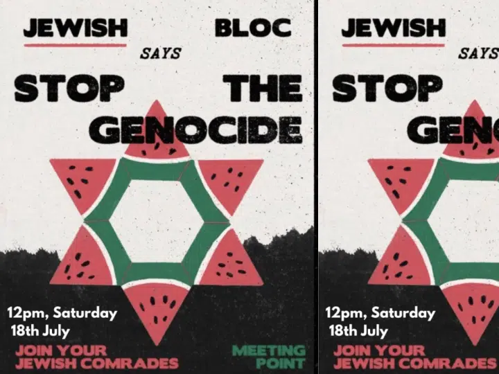 Anti-genocide Jewish bloc march for Palestine