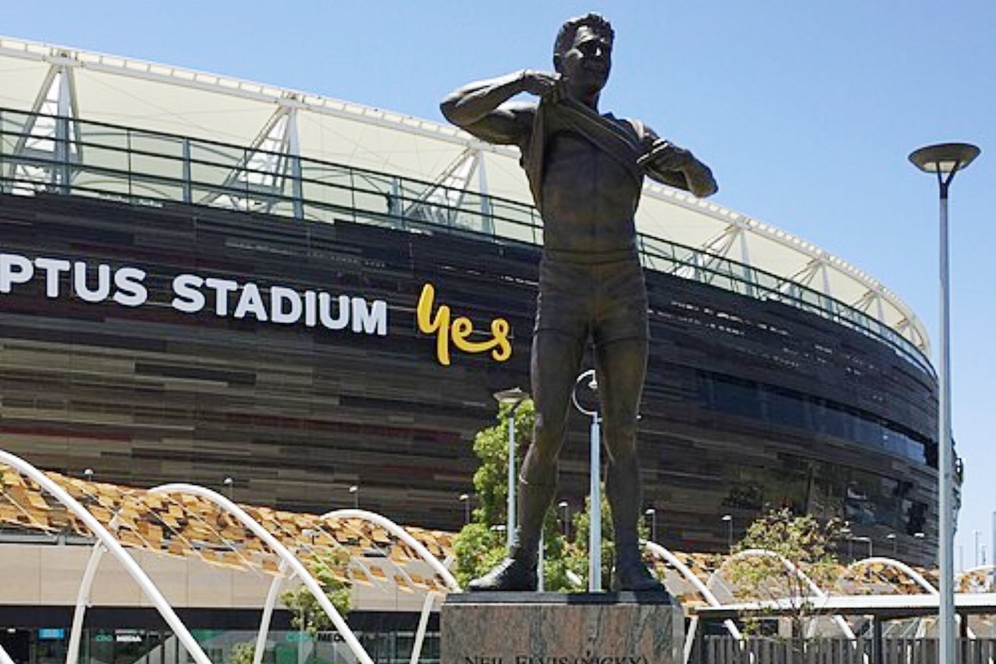 Winmar statue to be removed from Optus Stadium