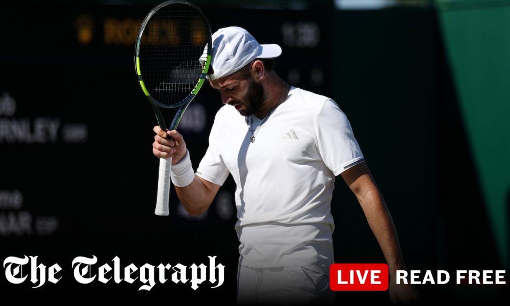 Briton Jacob Fearnley exits Wimbledon in straight sets