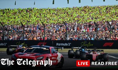 Fans boo as British Grand Prix finishes behind safety car with Leclerc victorious