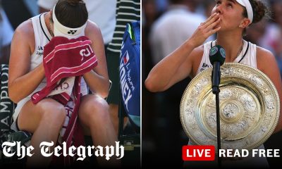 Noskova overcomes second-set collapse to win Wimbledon women’s title