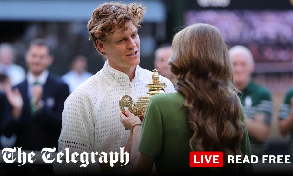 Sinner beats Zverev in battle of the serves as world No 1 retains Wimbledon title