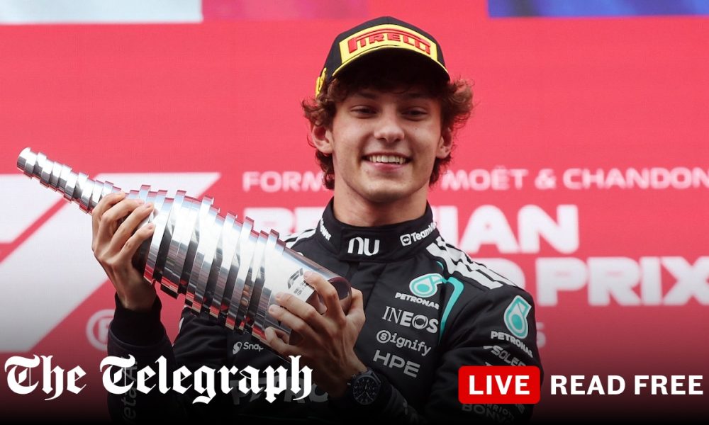 Antonelli wins Belgian GP to extend championship lead after Russell crash