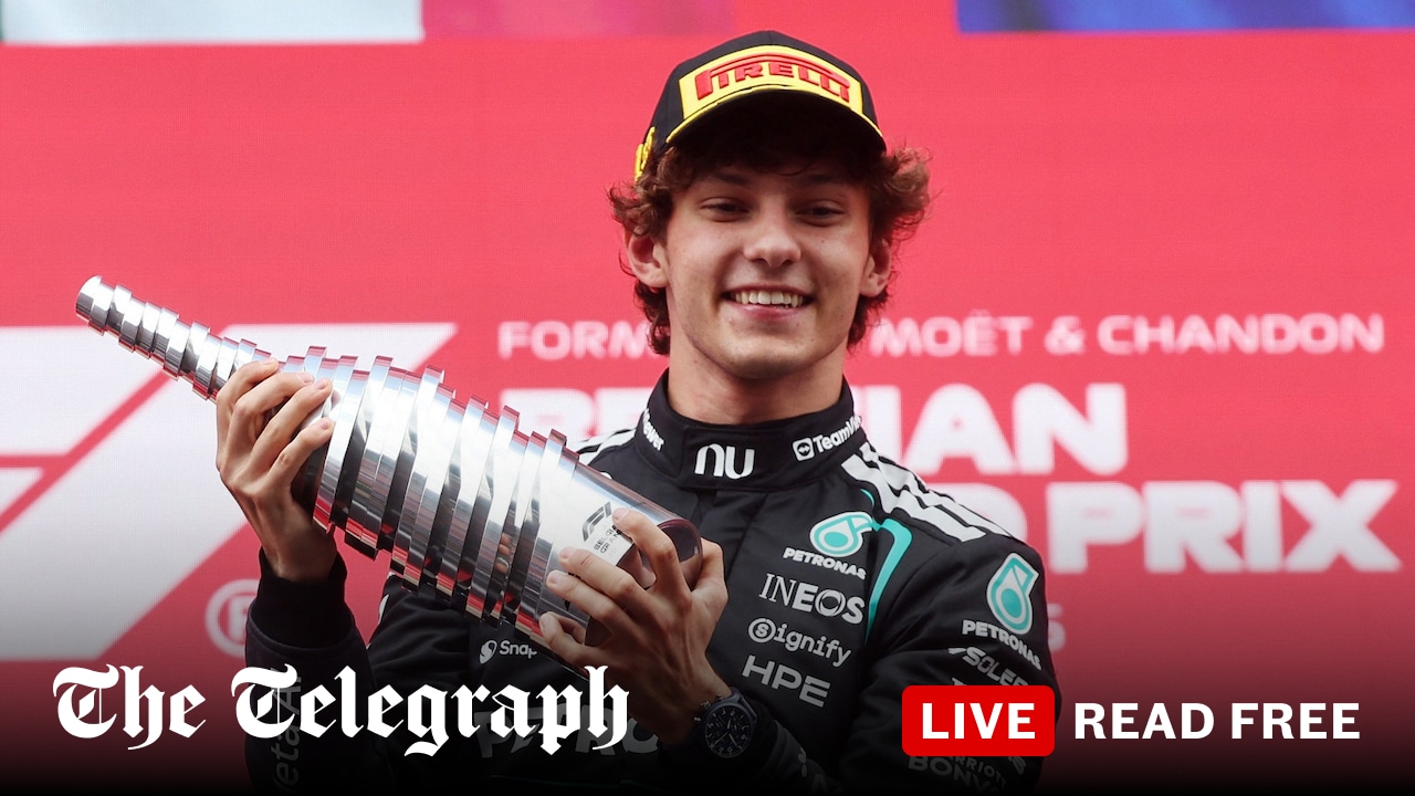 Antonelli wins Belgian GP to extend championship lead after Russell crash