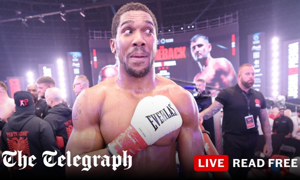 Anthony Joshua knocks out Kristian Prenga after worst round of his career