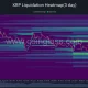 XRP three-day liquidation heatmap highlighting dense leveraged liquidation clusters around $1.10–$1.14, with thinner liquidity below the current price near $1.08.