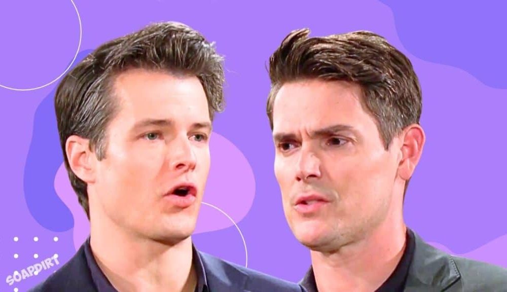 Young and the Restles: Kyle Abbott (Michael Mealor) - Adam Newman (Mark Grossman)