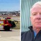 A Heathrow fire and rescue truck on a runway.