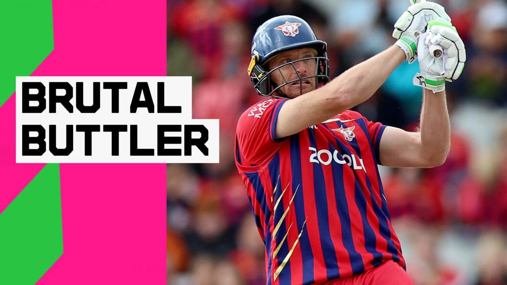 Jos Buttler playing a shot