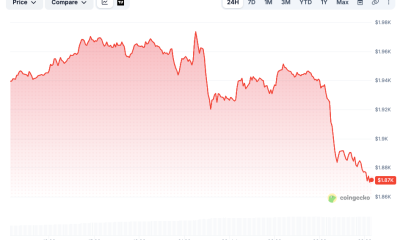 ETH fell rapidly just after Hayes' latest purchase.