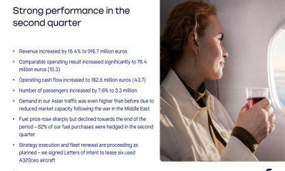 Finnair Q2 2026 slides: record profit on Asia demand surge