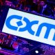 CXMT logo and computer motherboard are seen in this illustration.