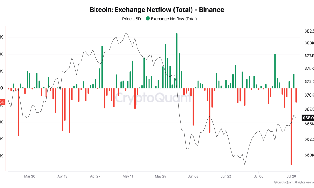 Binance Sees Largest Daily BTC Outflow Since Late 2024, CryptoQuant Data Shows
