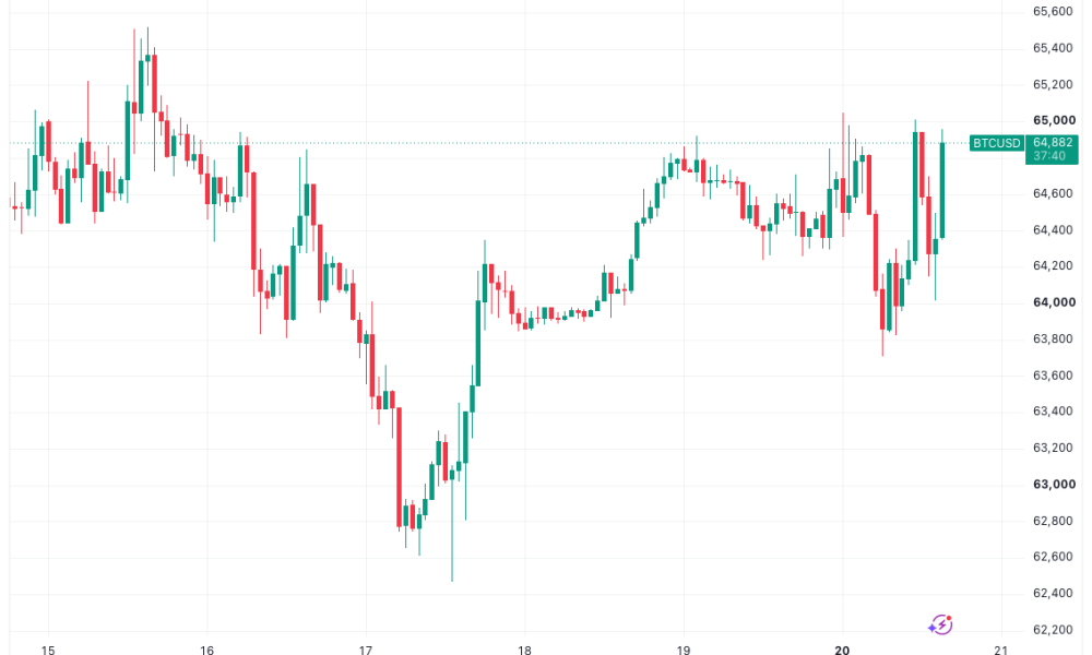 Bitcoin Struggles At $65,000 Amid US-Iran War, Tech-Stock Selling Hurdles