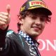 Mercedes' Kimi Antonelli with Ferrari's Charles Leclerc right behind during the Belgian Grand Prix