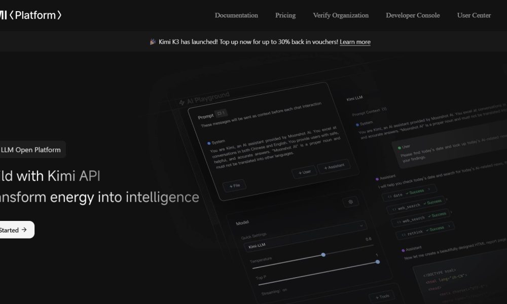 Chinese Startup Moonshot AI Releases Kimi K3, World's Largest Open-Source
