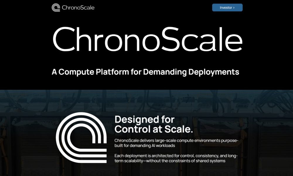 ChronoScale Holdings Stock Jumps 16.68% as Company's AI Infrastructure Play