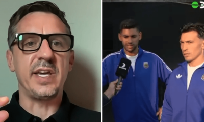Gary Neville fires back at Cristian Romero after Argentina star labels him 'stupid' | Football