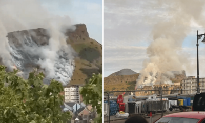 Fire 'spreading fast' through Arthur's Seat in Edinburgh | News UK