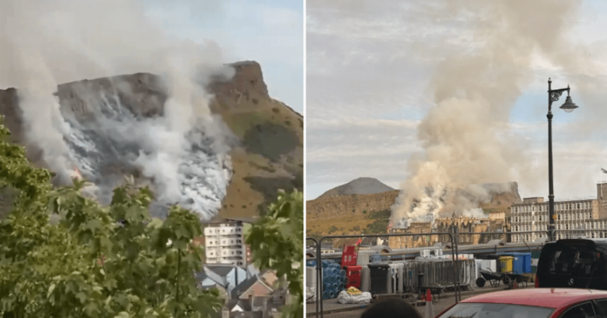 Fire 'spreading fast' through Arthur's Seat in Edinburgh | News UK