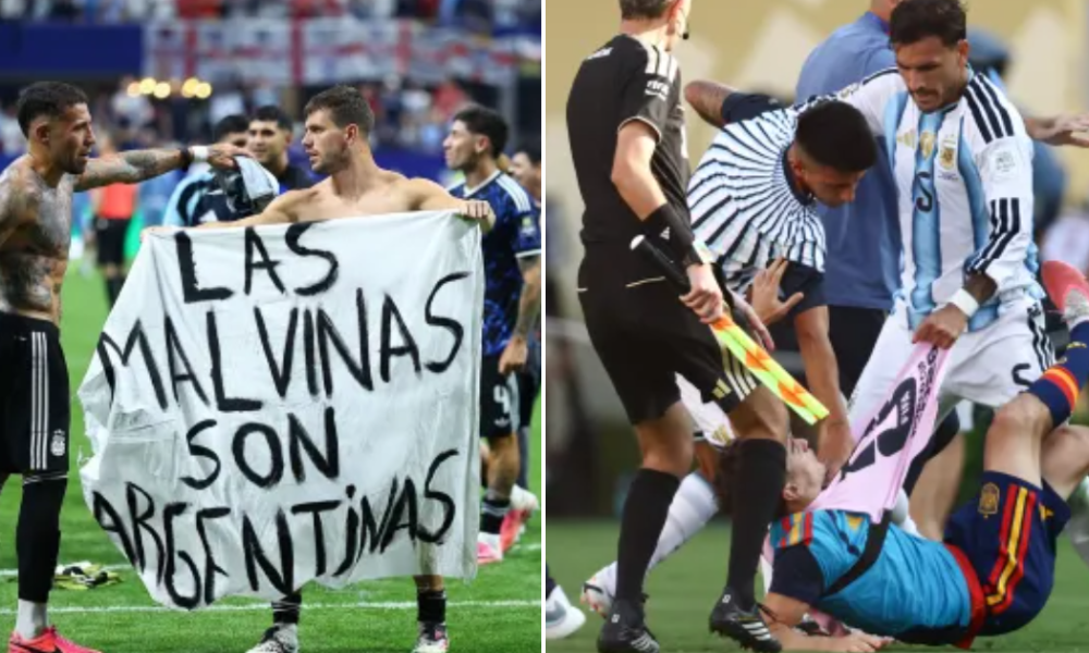 FIFA charge Argentina over Falklands banner and World Cup final brawl
