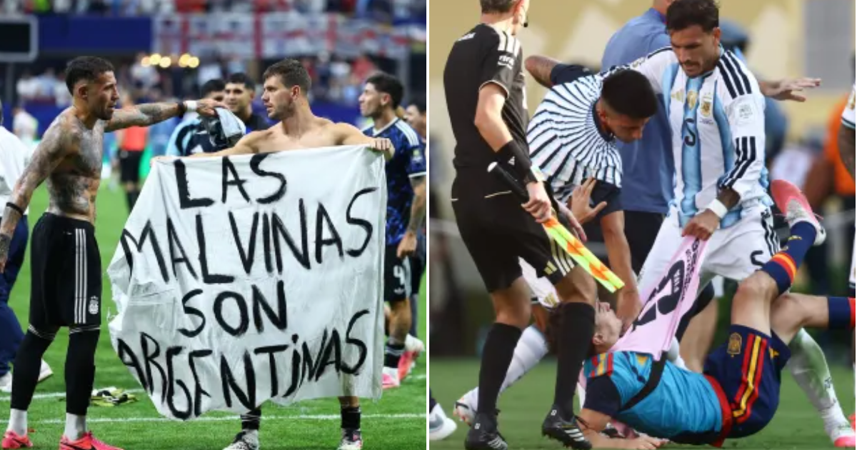 FIFA charge Argentina over Falklands banner and World Cup final brawl