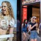 Peolep walking past a bus stop advertising for Chinese e-commerce fashion company Shein on 11 July 2026 in London.