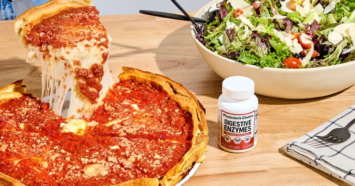 Kiss Bloat Goodbye With Physician’s Choice Digestive Enzymes